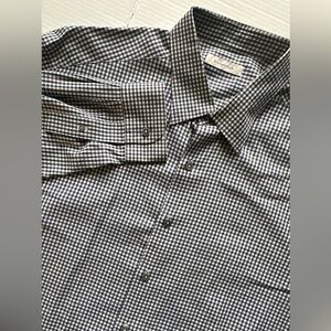 Ermenegildo Zegna Checkered Men Dress Shirt‎ 3XL Made In Turkey